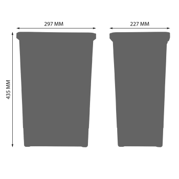 Sortownik śmieci FUTURE do szuflady w szafce 90 cm 3 kosze 3x24 litry wysokość 44 cm