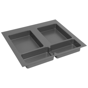 Sortownik śmieci FUTURE CONFIG do szuflady w szafce 60 cm 4 kosze 2x8 2x7 litrów wysokość 28/34 cm