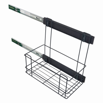 Sortownik śmieci SLIM ANTRACYT Cichy domyk do szafki od 30cm 3 x7 litrów 25 cm szerokości wys 38