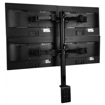Uchwyt biurkowy z pełną regulacją do czterech monitorów LCD LED 10
